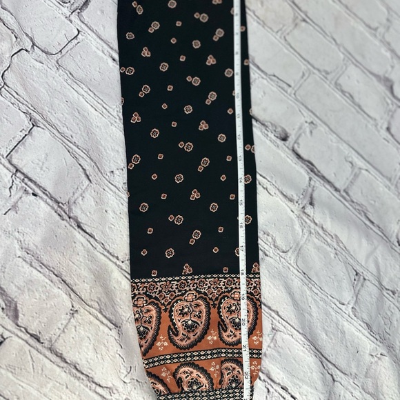 Abercrombie & Fitch Black & Rust Floral Border Print Mini Dress – S - Picture 13 of 14